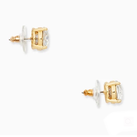 KATE SPADE NEW YORK CLEAR DIAMOND GUMDROP STUD EARRINGS - Picture 6 of 9